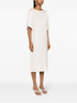 vestido midi de satén